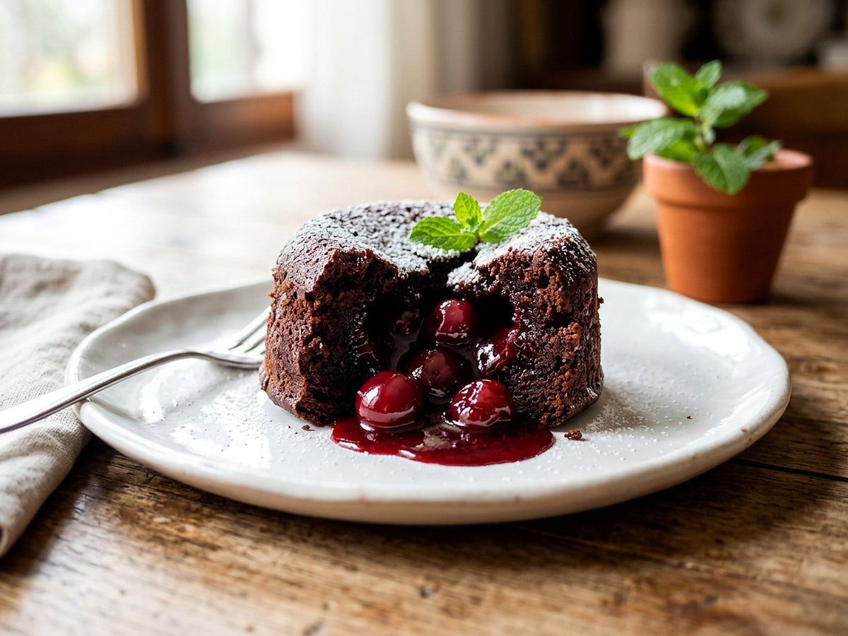 Chocolate Fondant with an Amarena Centre
