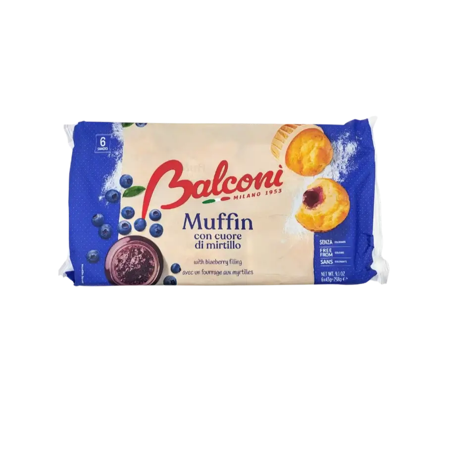 Muffin de arándanos Balconi – Esponjoso italiano
