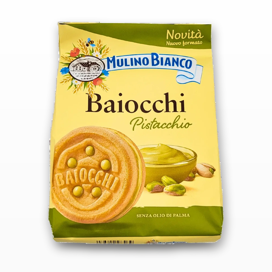 Pistachekoekjes Mulino Bianco – Gevuld met pistachecrème