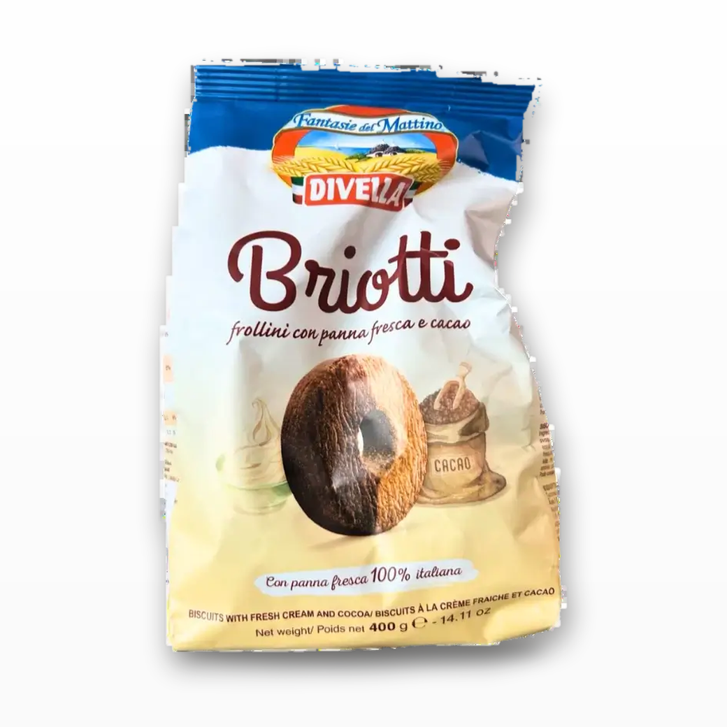 Divella Briotti Biscuits – Cocoa and Cream Shortbreads