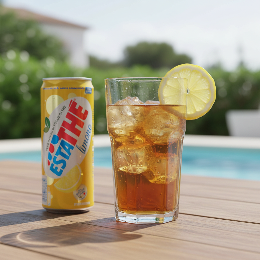Estathé Citron Ferrero ‑ Thé Glacé (33 cl) — en situation