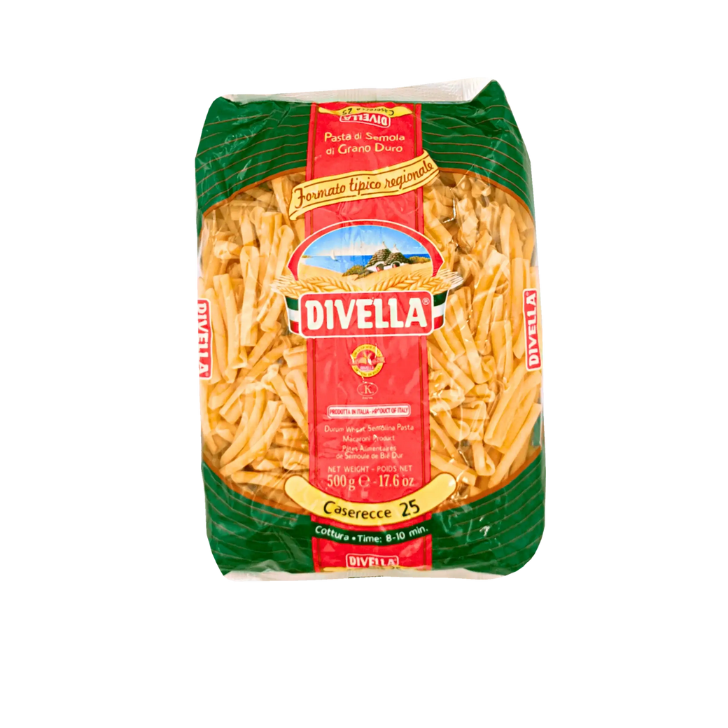 Caserecce Divella – Pasta trafilada al bronce