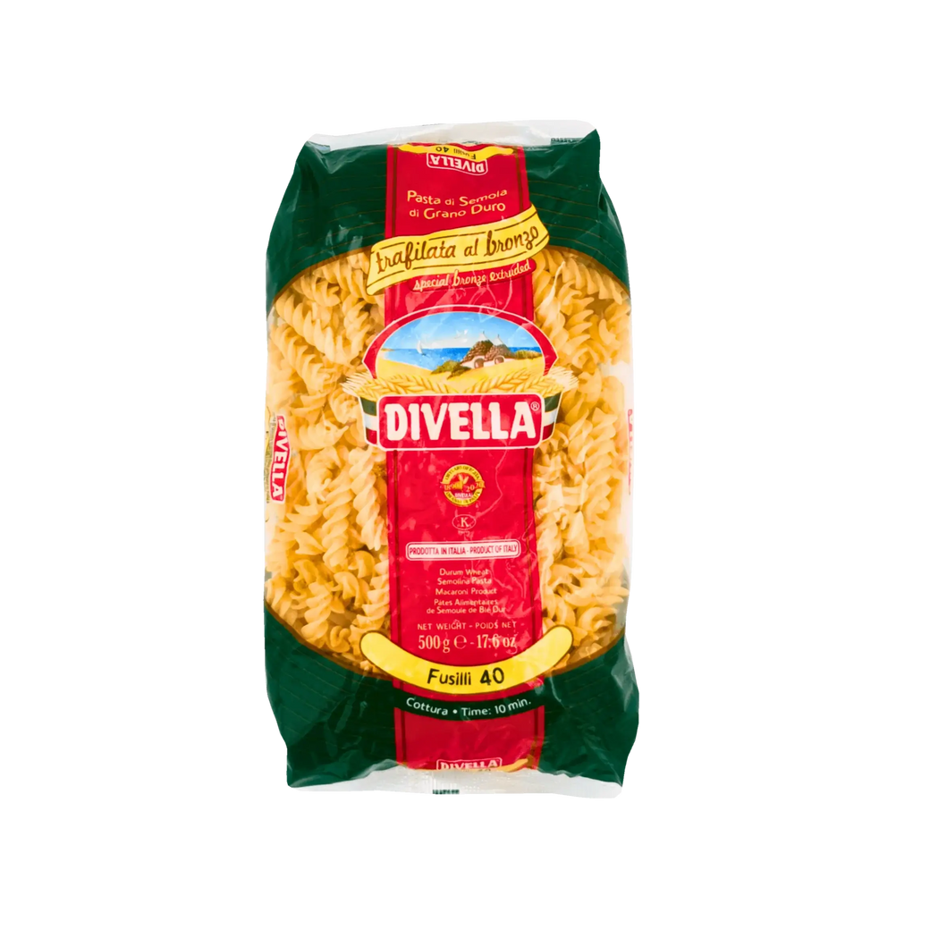Fusilli N°40 Divella – Pâtes en spirale