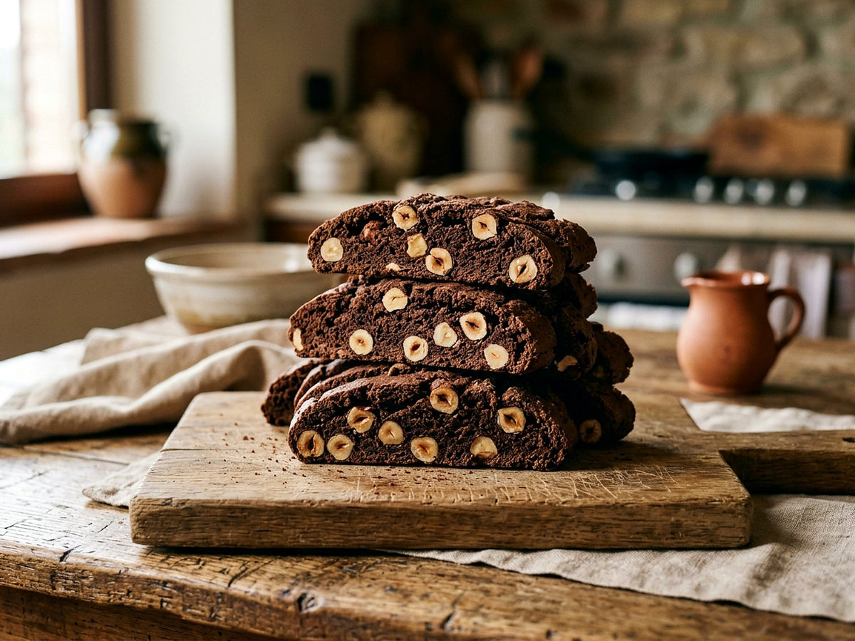 Cocoa and Hazelnut Cantucci