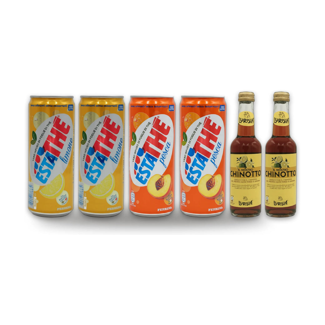 Pack Freschezza Italiana ×6 – Estathé & Chinotto Lurisia