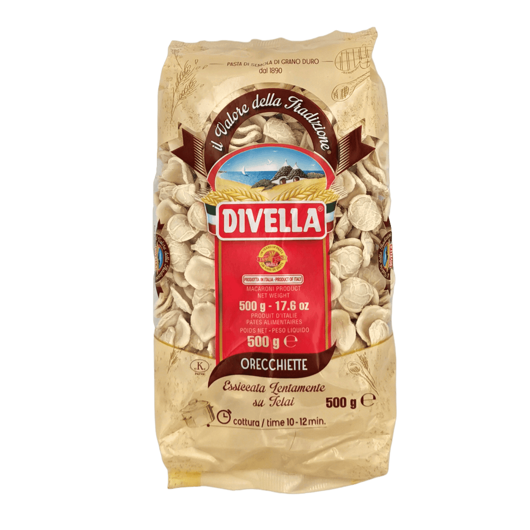Orecchiette Divella – Auf Gestellen getrocknete Nudeln aus Apulien
